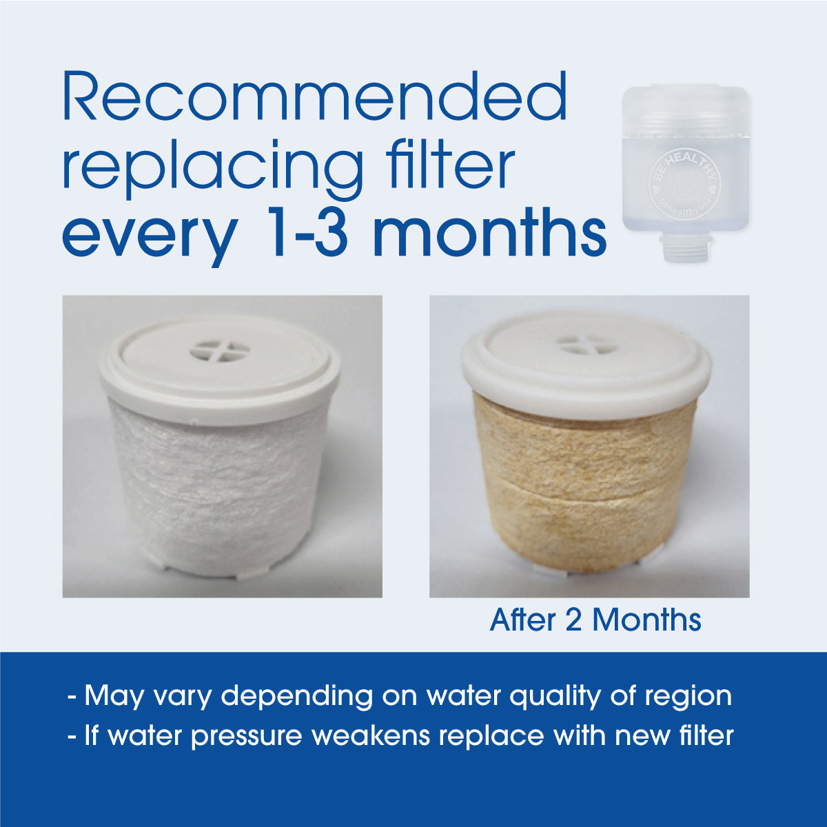 Be Healthy iBlue Pro Portable Anti-viral Omnia Replacement Filter (2pcs)