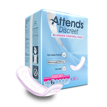 Attends Discreet Bladder Control Pads