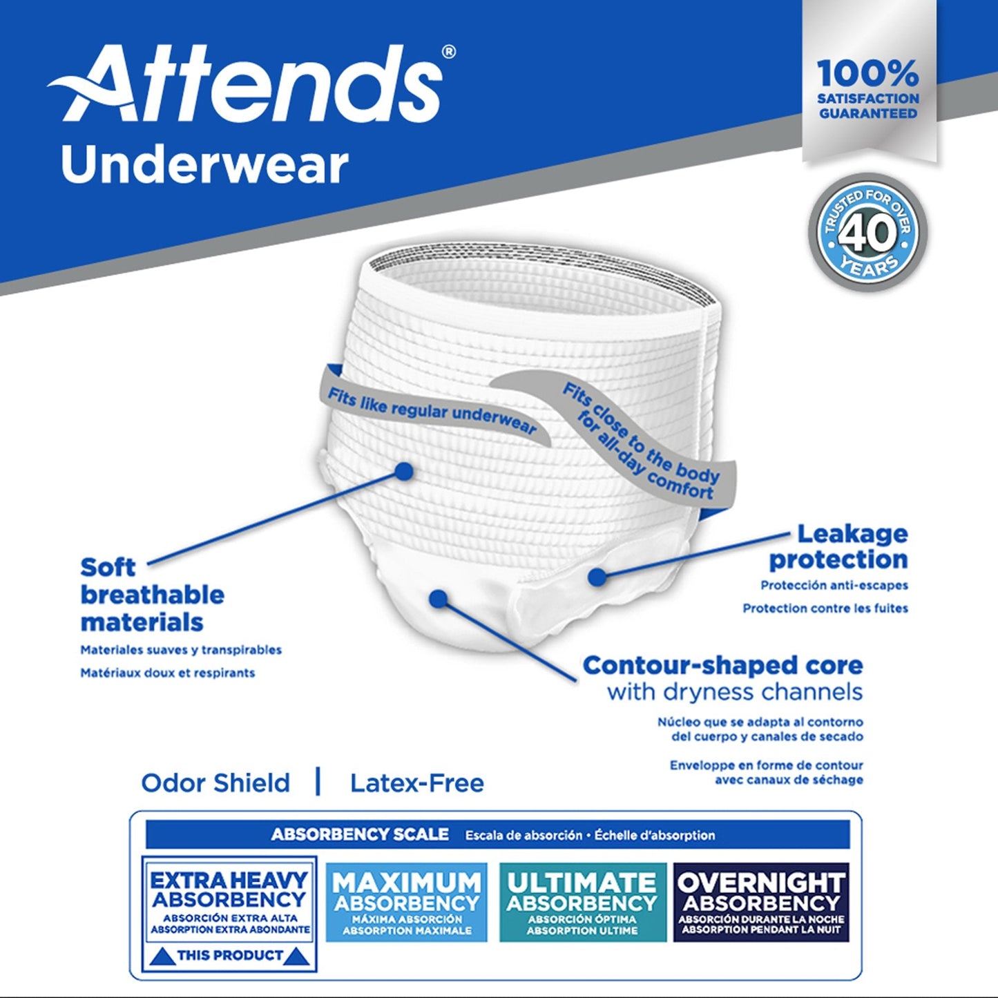 Attends Underwear, Extra Heavy Absorbency