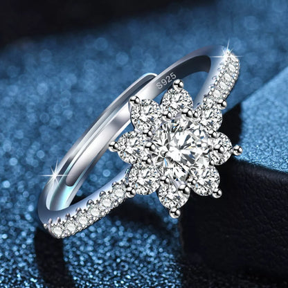 1 Carat Moissanite 925 Sterling Silver Ring