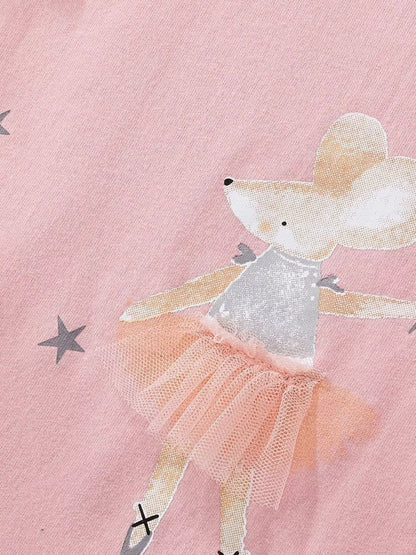 Children's Mouse Ballerina Round Neck Tee