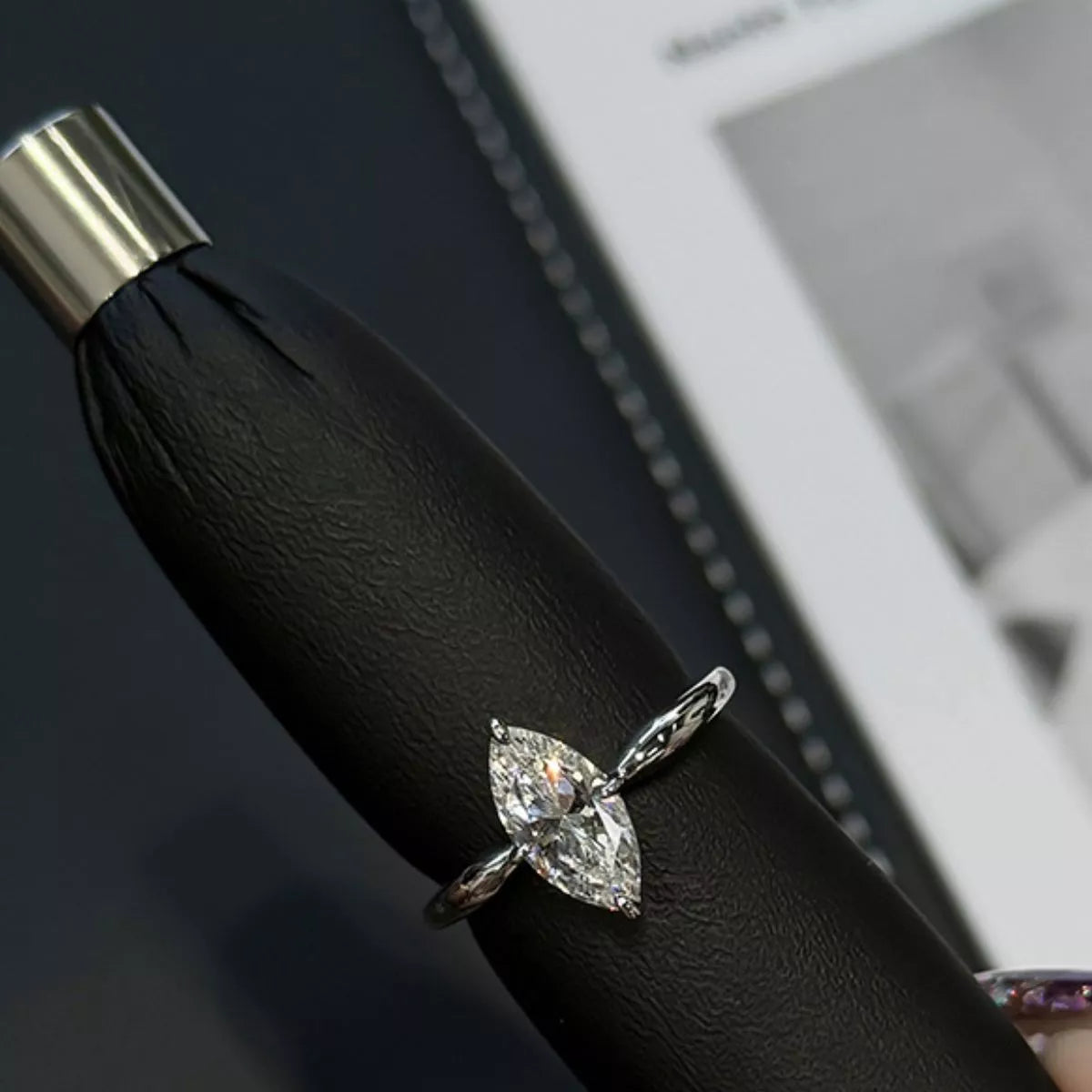 2 Carat Moissanite 925 Sterling Silver Ring