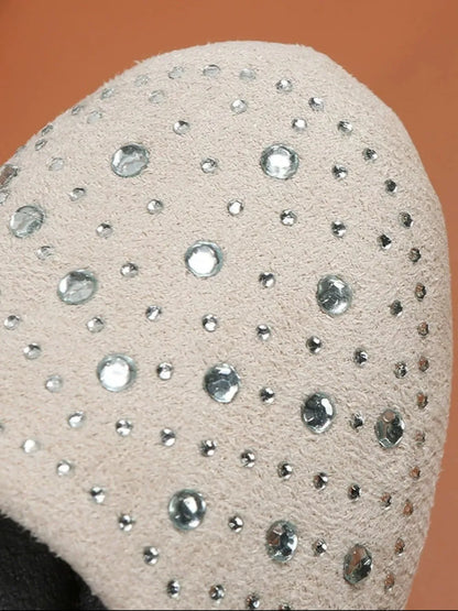 Rhinestone Flat Slip-Ons