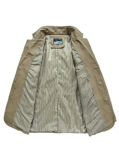 Men's Plus Size Casual Button Up Slim Fit Blazer