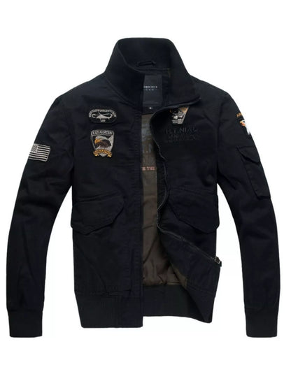 Men's Plus Size Zip Up Long Sleeve Jacket