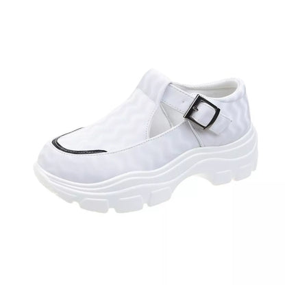 Round Toe Platform Sneakers