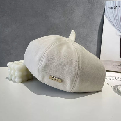 Classic Solid Color Beret Hat