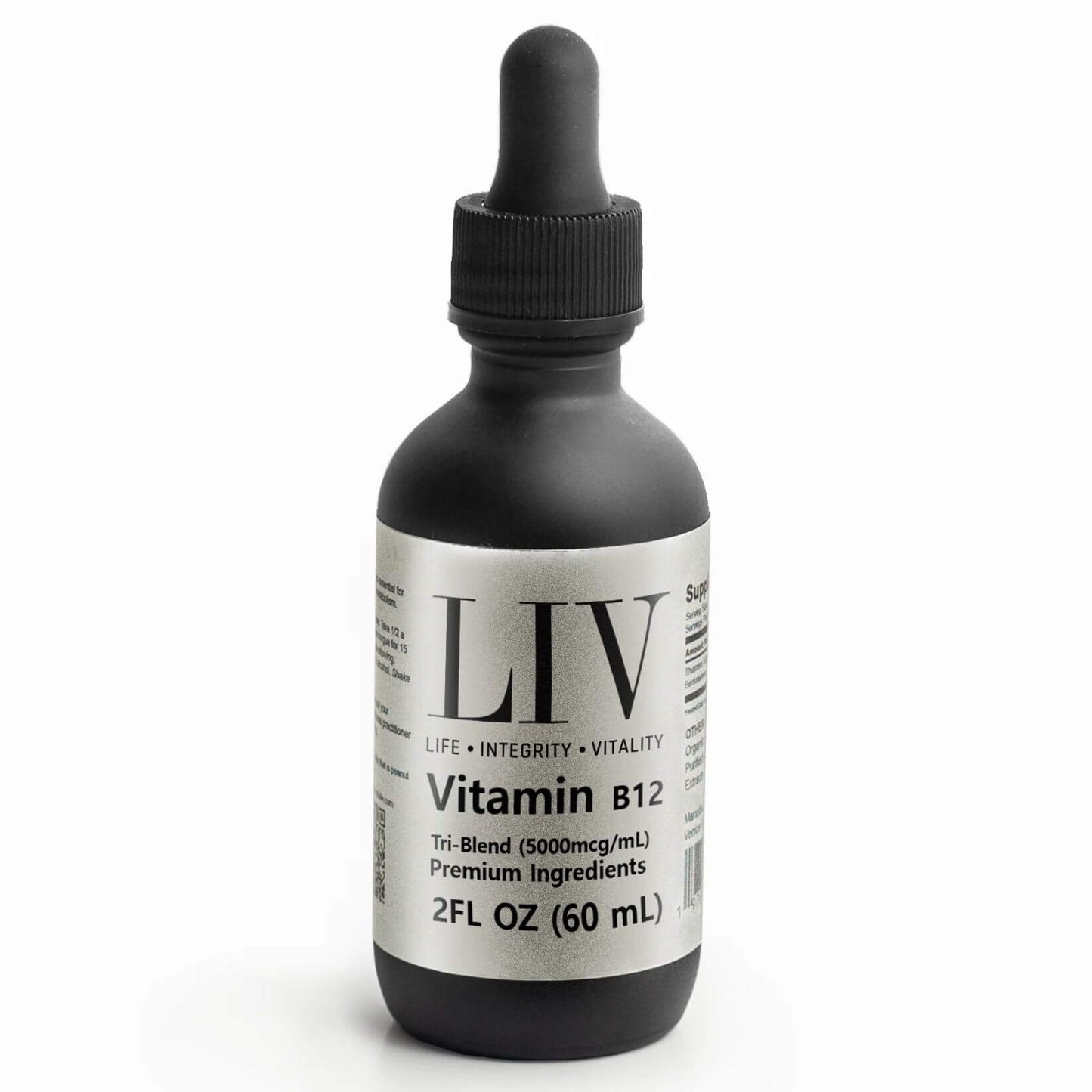 Vitamin B12 Tri-Blend Liquid Energy Booster (5000mcg, 60 servings)