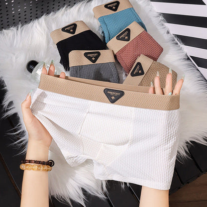 Men's Ice Silk Underwear Fashion Sport Boxer