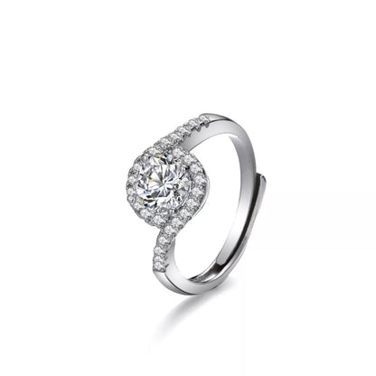 1 Carat 925 Sterling Silver Moissanite Ring