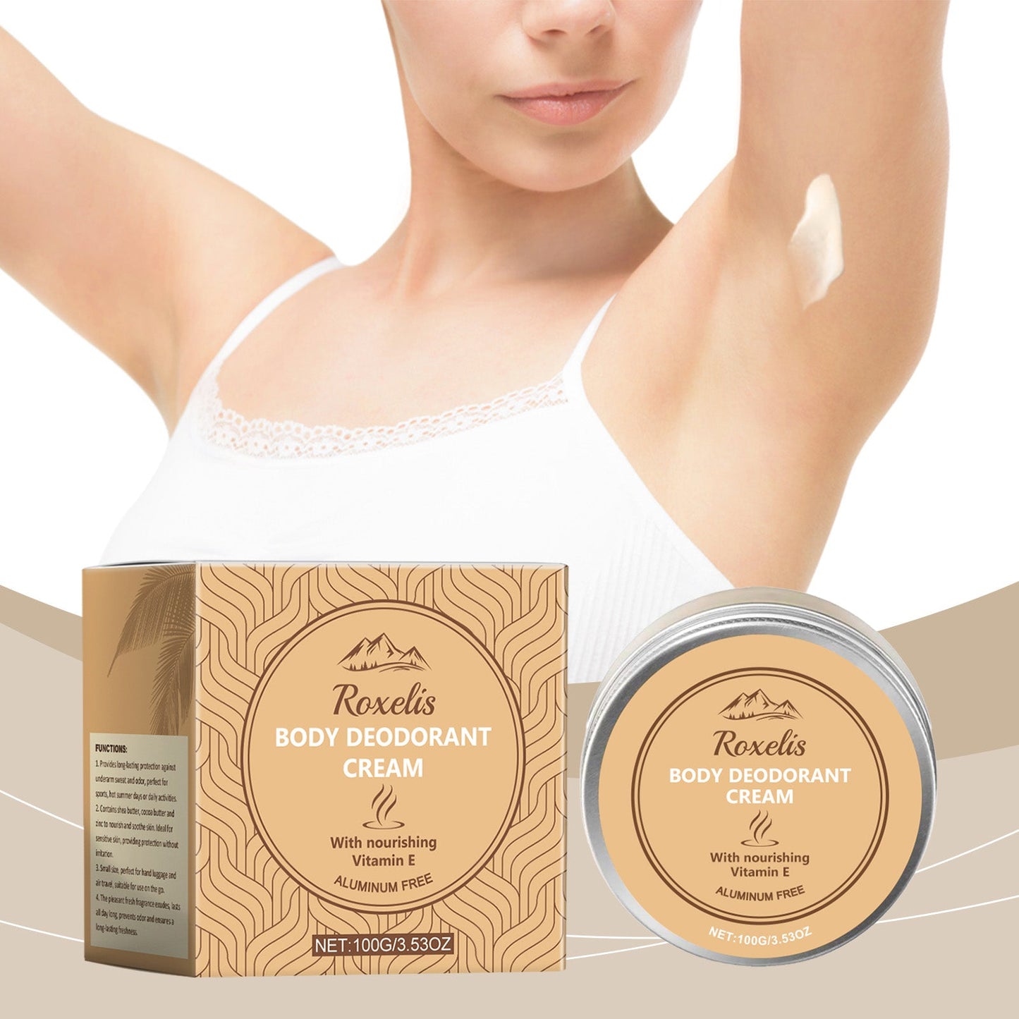 Roxelis Body Care Cream Gentle Formula Nourishes And Soothes Skin Refreshing And Non-Greasy Body Fragrance Retaining Care Cream