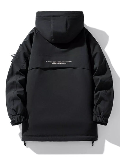 Men's Plus Size Urban Style Hooded Winter Padded Jacket