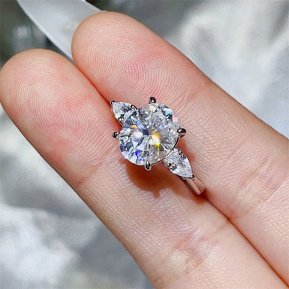 3 Carat Moissanite 925 Sterling Silver Ring