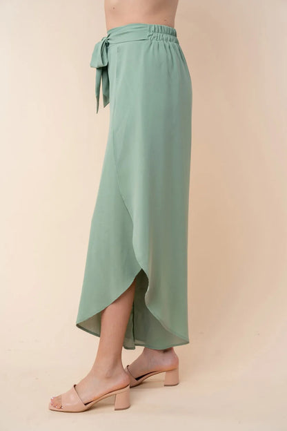 White Birch High Waisted Woven Pants