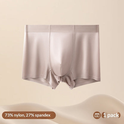 Light Luxury Satin Ice Silk High-End  Silk Antibacterial Mens Underwear