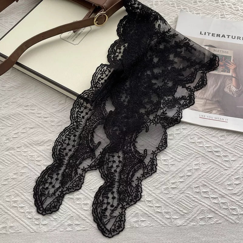 Elegant Lace Sheer Scarf