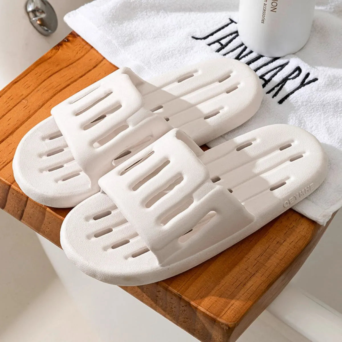 Open Toe Platform Slippers