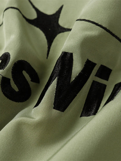 Men's Star Pattern Zip-Up Jacket