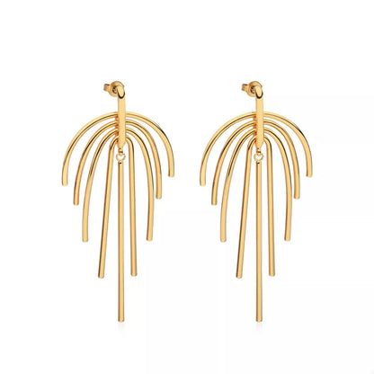 18K Gold-Plated Geometric Earrings