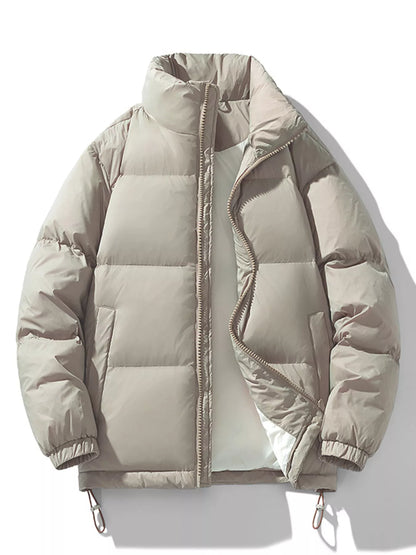 Men's Plus Size Zip Up Winter Puffer Jacket