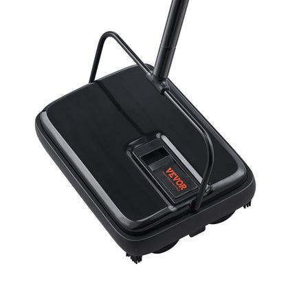 VEVOR Carpet Sweeper, 7.87 In Sweeping Paths, Floor Sweeper Manual Non Electric, 300 Ml Dustbin Capacity With Comb For Home Office Rugs Hardwood Surfaces Wood Floors Laminate, Cleans Dust Pet Hair