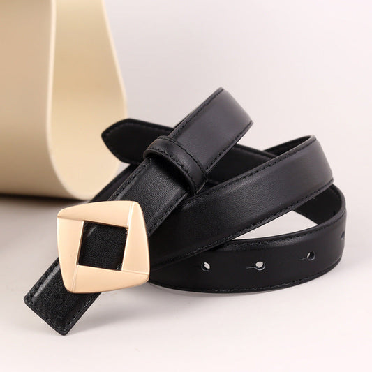 Geometric Buckle Belt