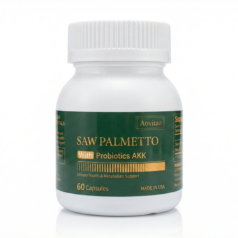 Saw Palmetto Extract With AKK Probiotics Supplement For Urinary Health Metabolism Support