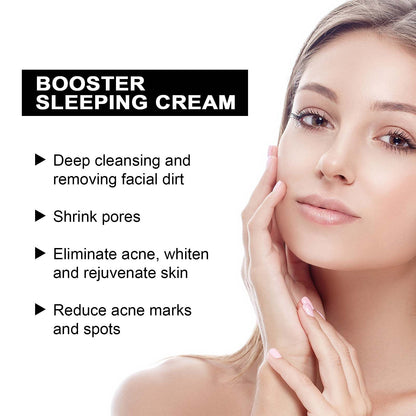 West&Month Booster Sleeping Cream, Whitening And Brightening Facial Skin Deep Hydrating Sleep Mask