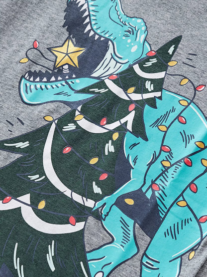 Children's Dinosaur Graphic Long Sleeve T-Shirt