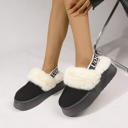 Round Toe Platform Ankle Boots