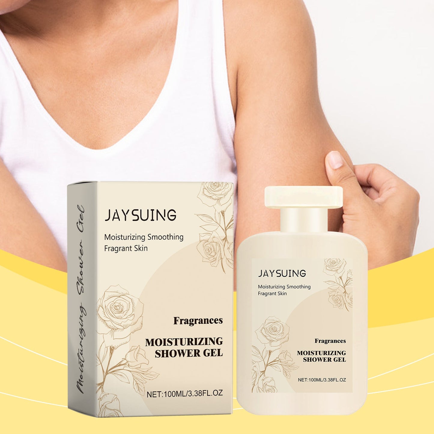 Jaysuing Perfumed Shower Gel, Moisturizes And Moisturizes Skin, Cleans And Brightens Skin, Body And Fragrance Shower