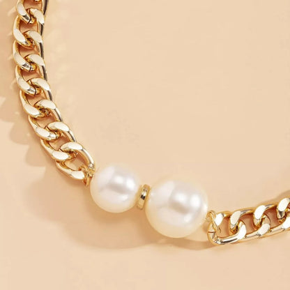 18K Gold-Plated Pearl Necklace