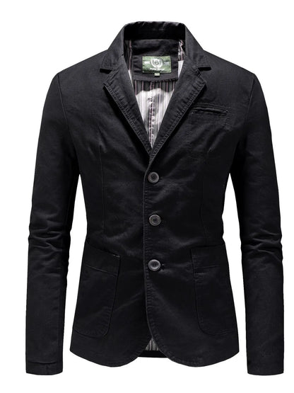 Men's Plus Size Casual Button Up Blazer