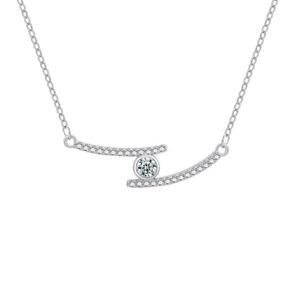 1 Carat Moissanite 925 Sterling Silver Necklace