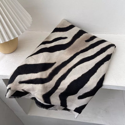 Zebra Print Lightweight Scarf