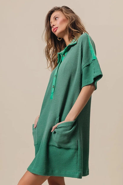 BiBi Dip Dye Mineral Washed Knit Dress