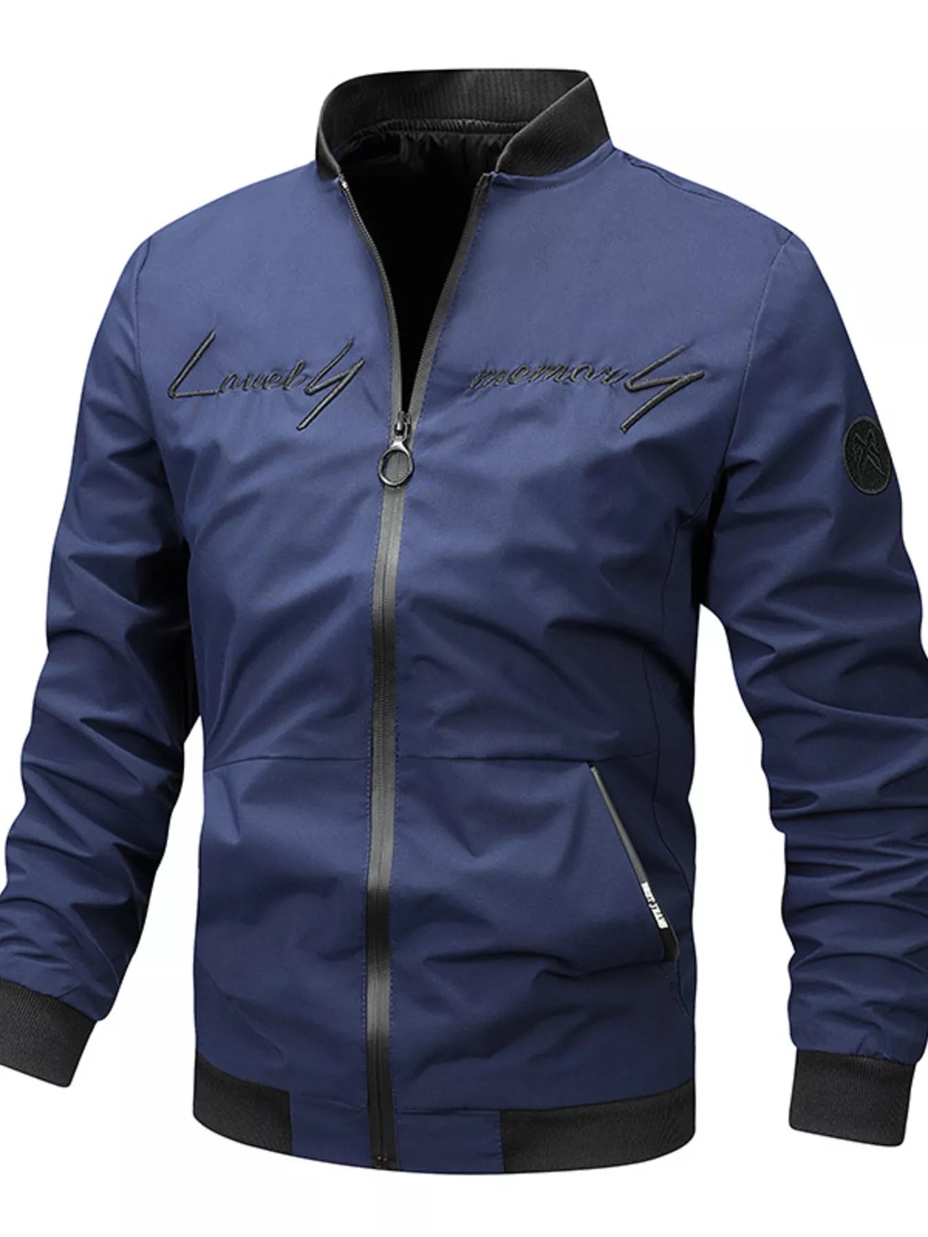 Men's Plus Size Zip Up Bomber Jacket