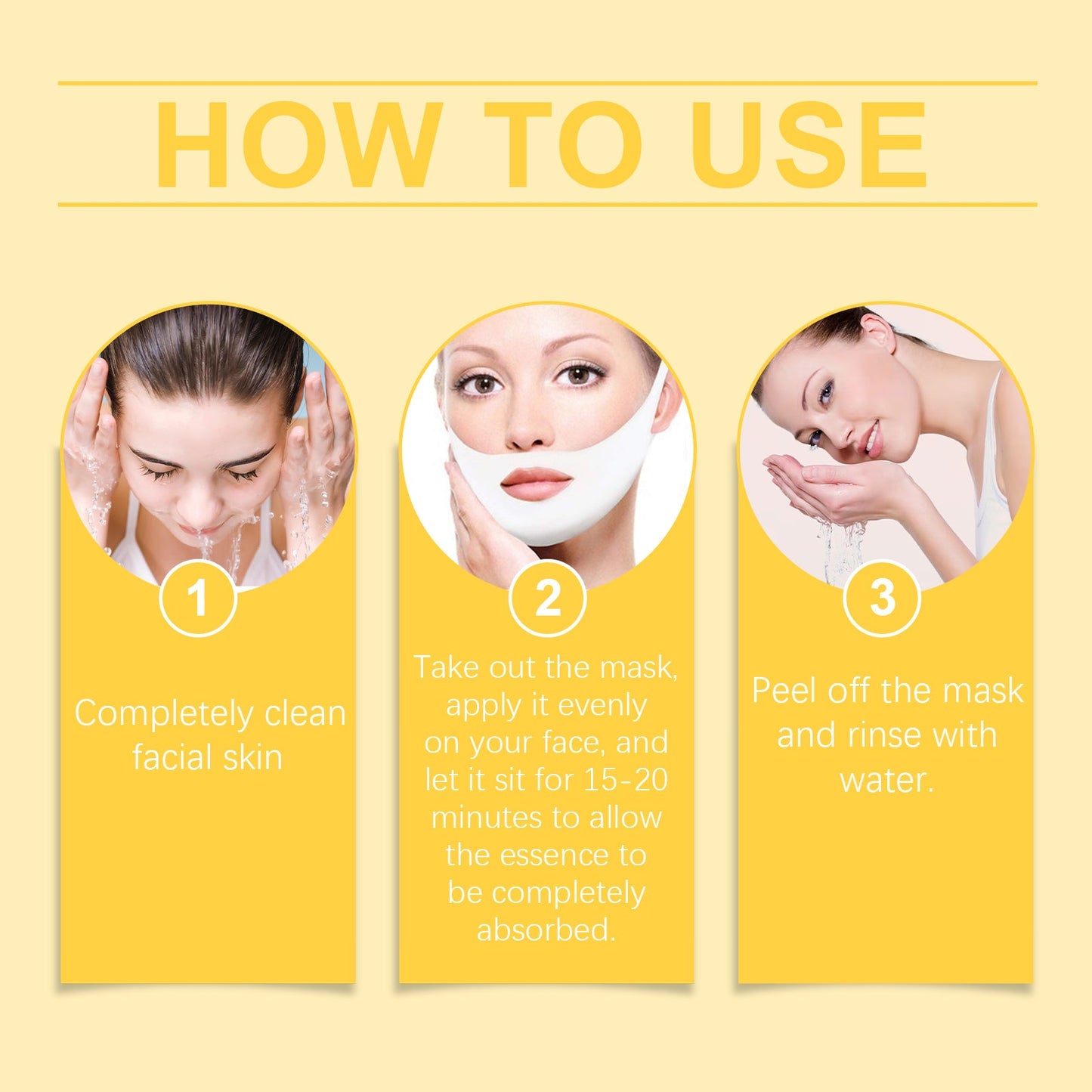 Hoygi Bee Venom Lift Mask Facial V-Chin Lift Hydrating And Moisturizing Hanging Ear Treatment Mask