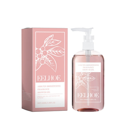 EELHOE Arbutin Shower Gel Fragrance Fresh And Gentle Clean Skin Exfoliating Nourishing Skin Care Shower Gel