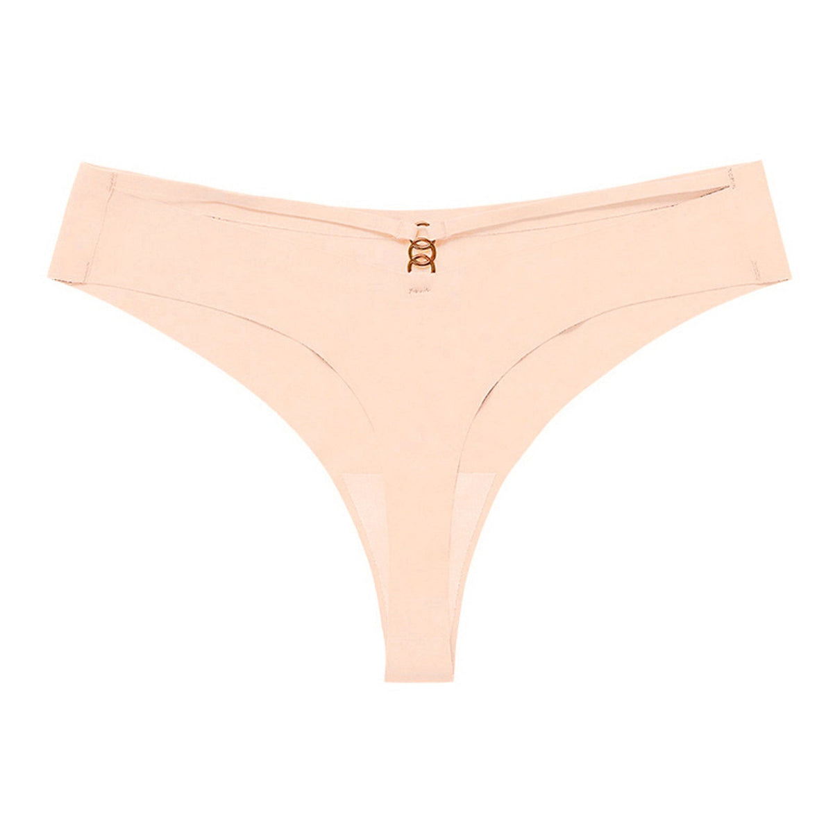 Panties Set Women Seamless Panties Sexy Low-Waist G-String Thong Ice Silk Underwear Hollow Out T-Back Solid Bandage Female Lingerie