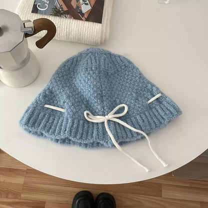 Drawstring Knitted Hat