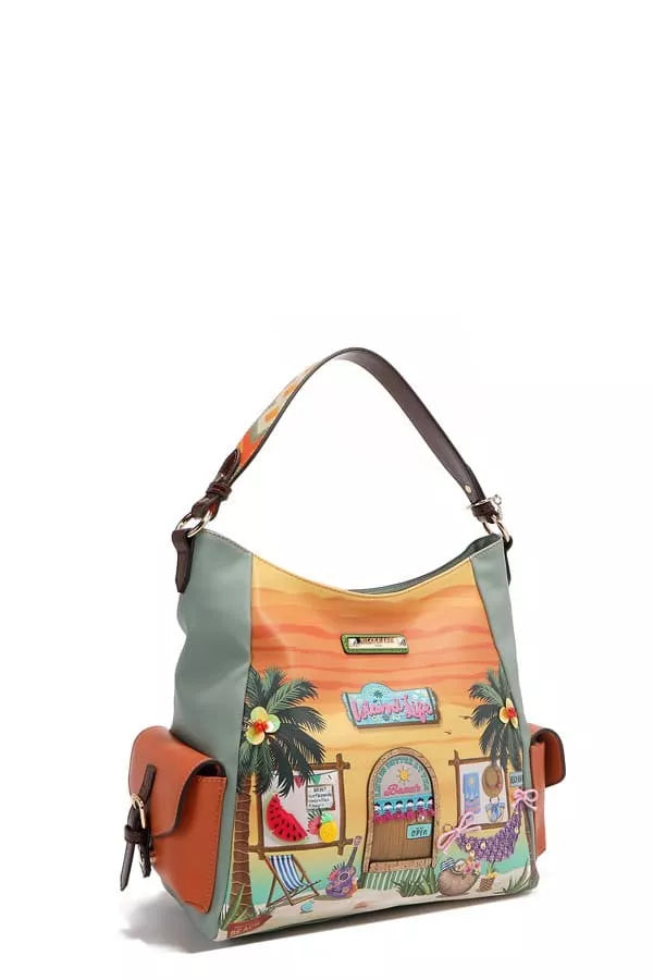 Nicole Lee USA Sun and Sand Hobo Handbag