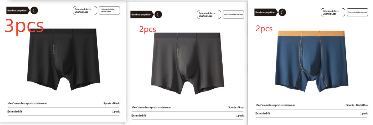 Mens Bamboo Pulp Fiber Extended-length Athletic Underwear