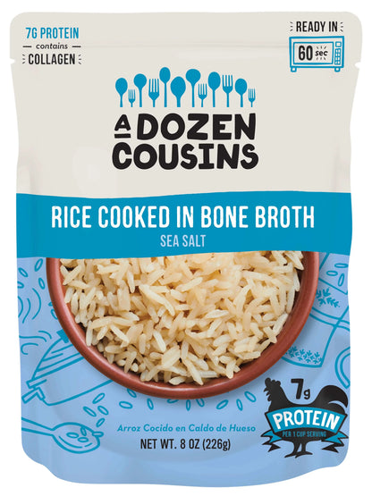 A Dozen Cousins Sea Salt Rice RTE - Pack of 6 - 8oz