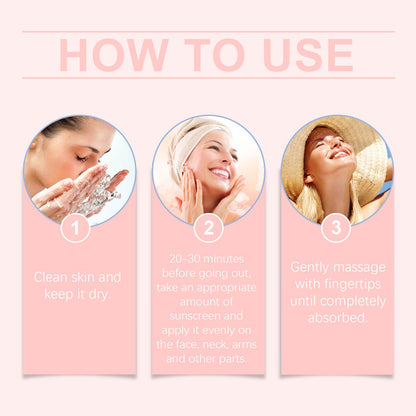OUHOE Protective Moisturizing Brightening Cream, Outdoor Facial Protective Instant Film Moisturizing Brightening Cream