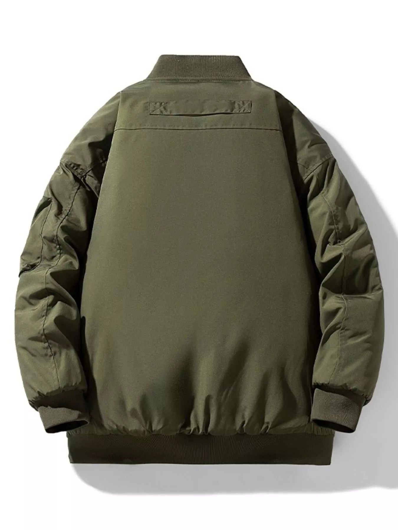 Men's Plus Size Casual Lightweight Padded Bomber Jacket