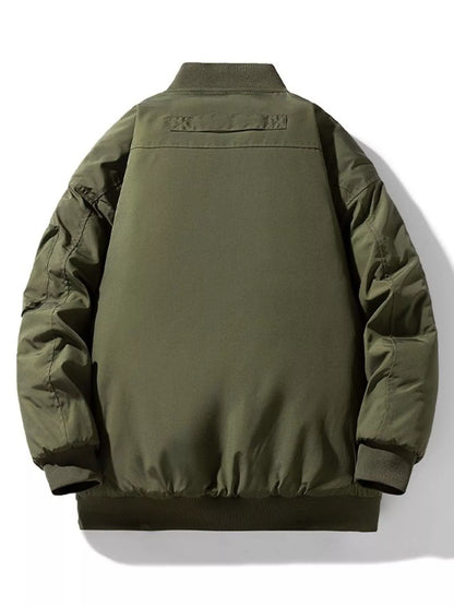 Men's Plus Size Casual Lightweight Padded Bomber Jacket