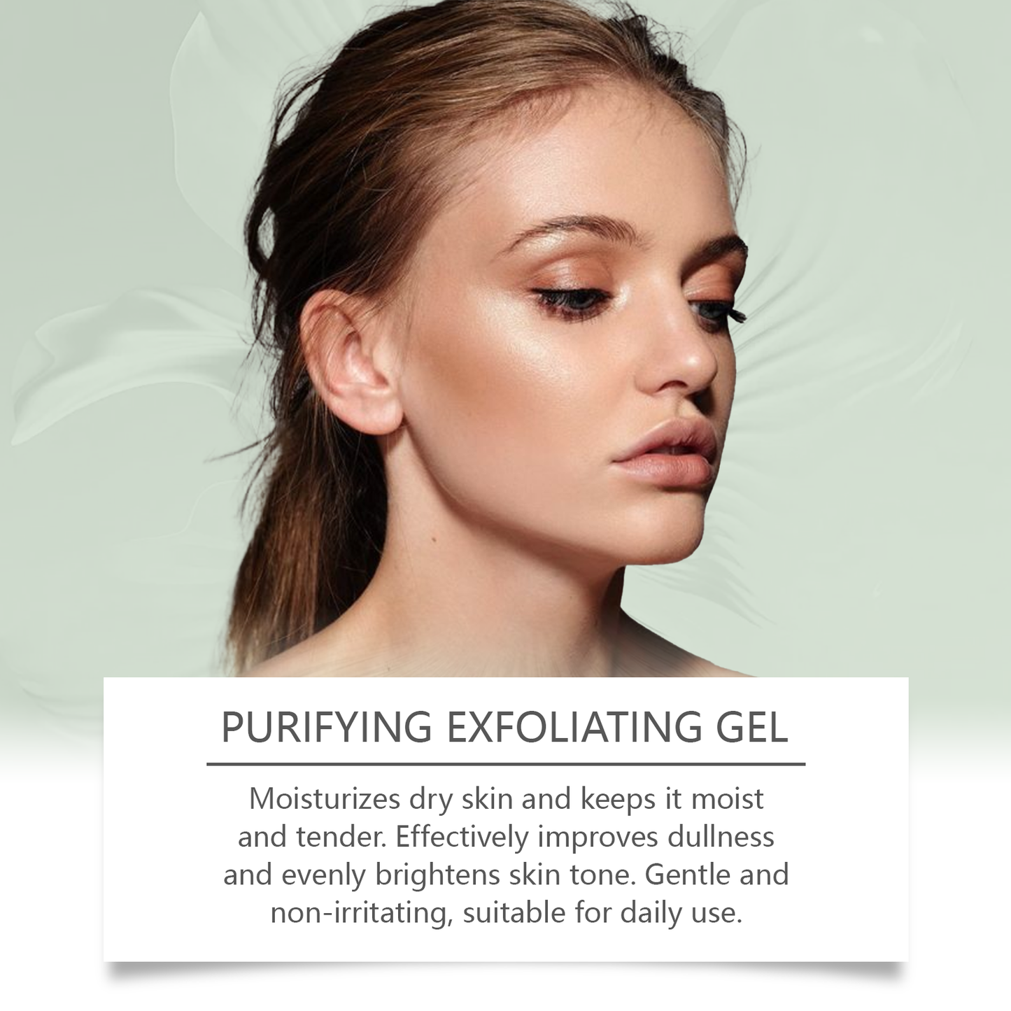 West&Month Purifying Exfoliating Gel, Improves Dull Dryness Deeply Cleans Pores Brightening Skin Firming