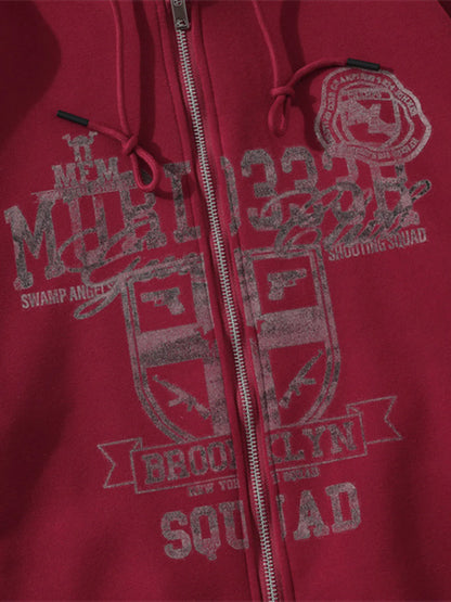 Men's Zip-Up Hooded Jacket