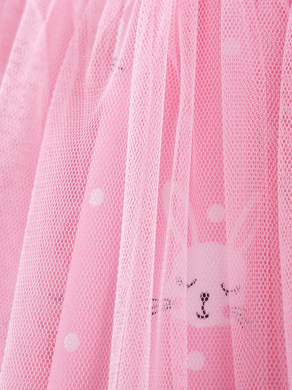 Children's Bunny Cap Sleeve Dress